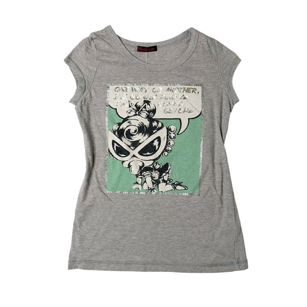 Hysteric Glamour "one way or another" graphic baby tee